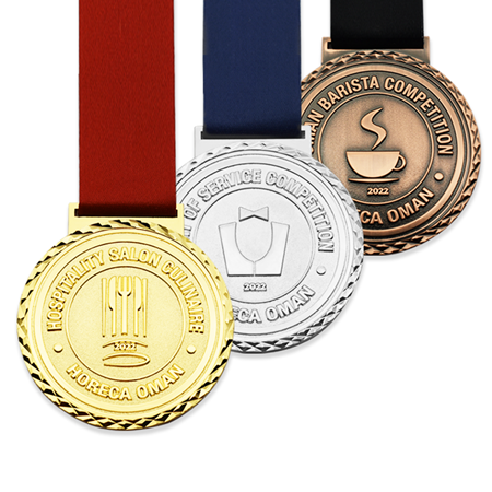 Custom Award Plated Gold Metal Medal