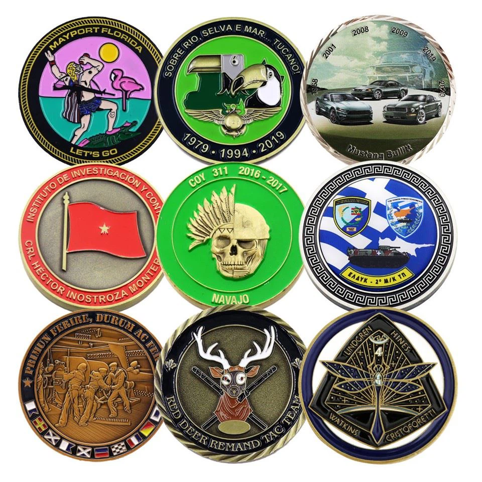 Die Casting 3D Blank Enamel Souvenir Challenge Coin